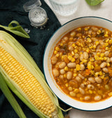 Receta fácil de Porotos Granados con Pilco